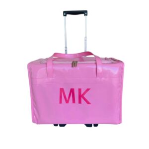 Mala De Rodinha Térmica Verniz - Rosa Bebê