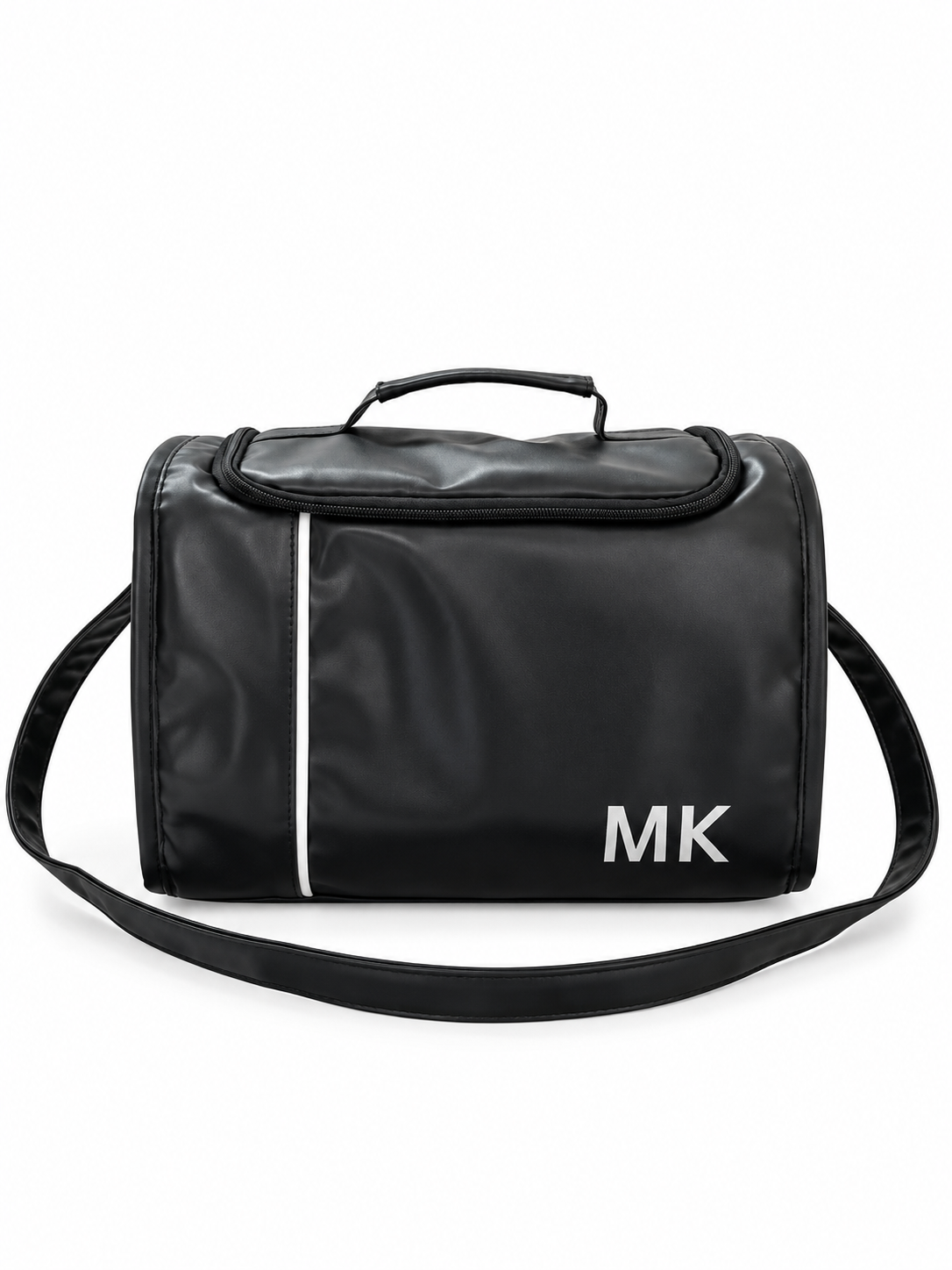 Bolsa de Viagem Preta com Alça e Logo MK