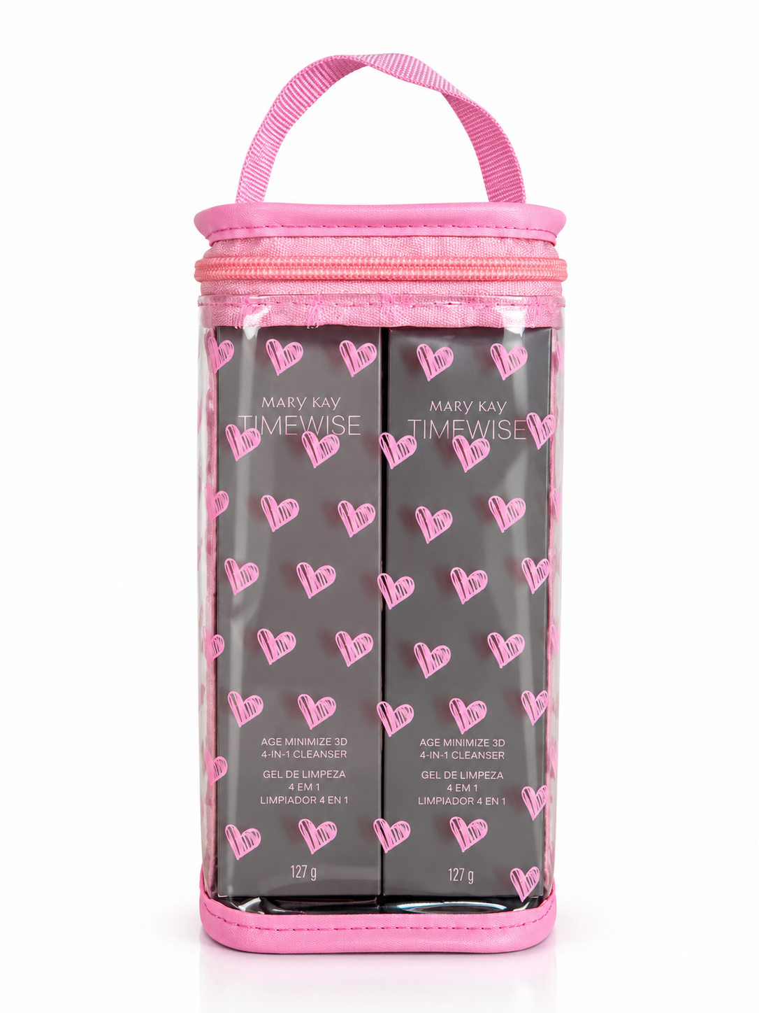 Necessaire Rosa Mary Kay com Corações